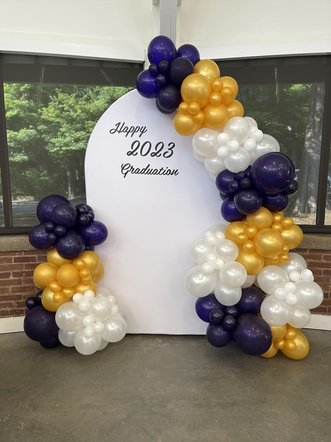 Chiara wall balloon backdrop in Raleigh NC