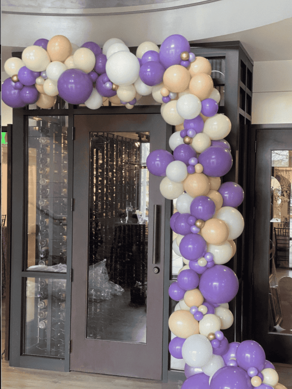 10-12 foot custom balloon garland in Raleigh NC delivery/setup available