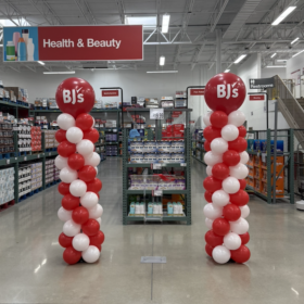 GRAND OPENING BALLOON COLUMNS FOR BJ'S WHOLESALE