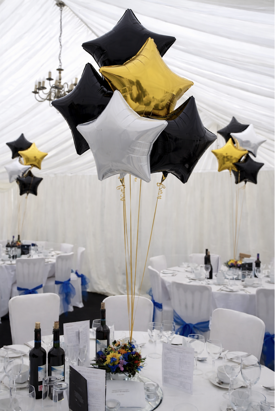 Star Balloon centerpiece premium (5-6) balloons
