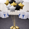 star balloon centerpiece Grande ( 9-12) balloons for delivery in Raleigh NC