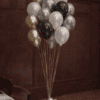 gala helium balloon centerpiece of 9-12 balloons
