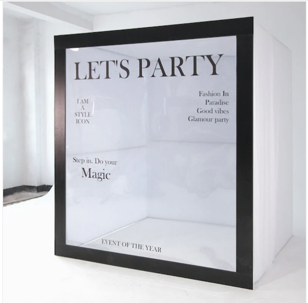 Walk In Magazine Box Custom Walk–in Magazine Photo Booth Box Rental Raleigh NC