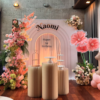 10x9ft Wedding Party Flower Arch Frame Welcome Stand Door Rental in Raleigh NC.