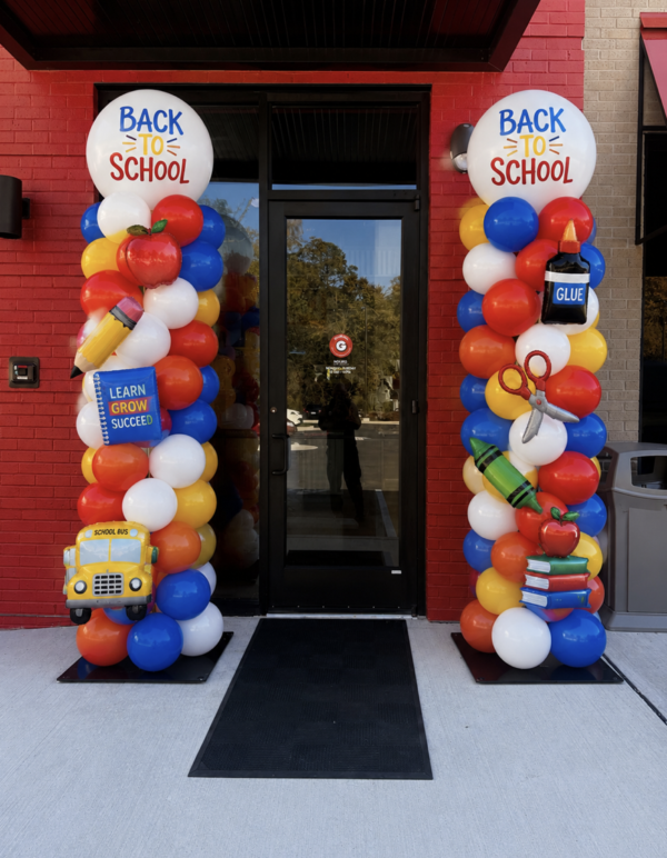 Back to School Balloon Column Raleigh NC