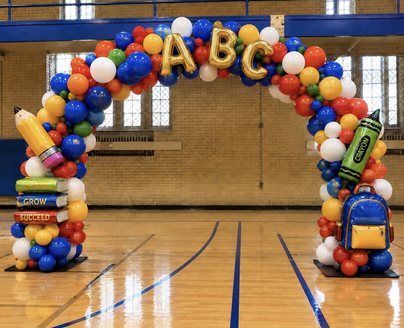 Back to School Balloon Arch Raleigh Nc