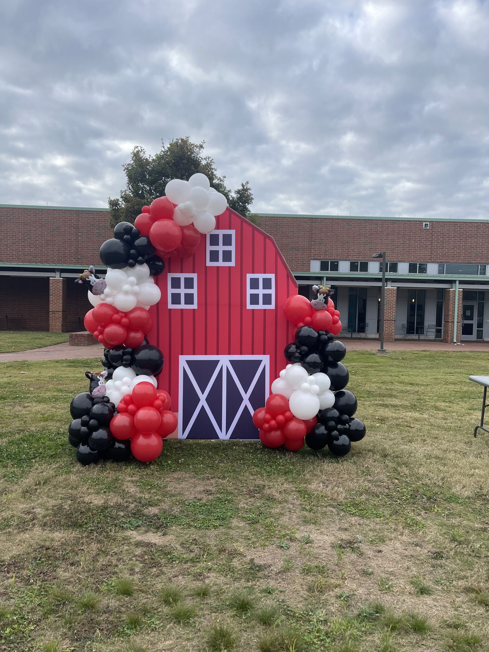 Red Barn Balloon Backdrop Red Barn Balloon Backdrop