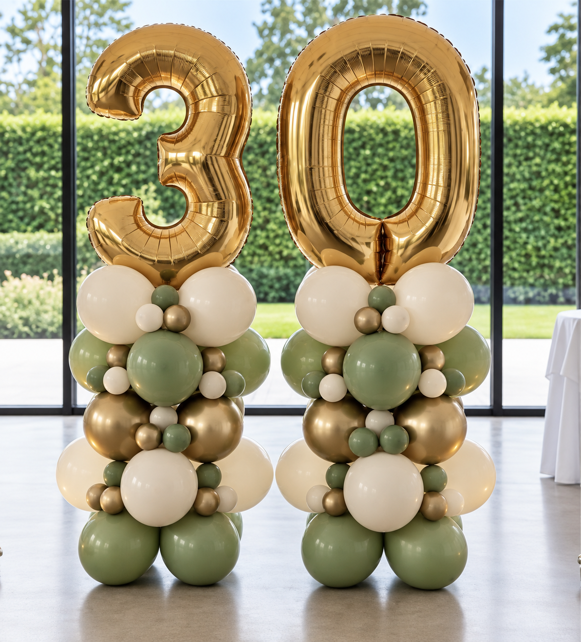 Organic Number Balloon Demi Column - Image 2