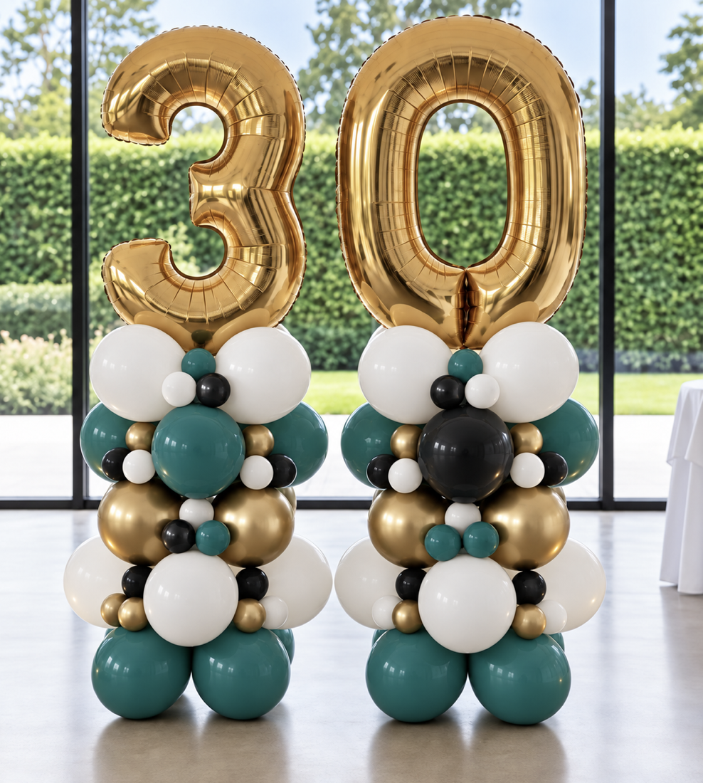 Organic Number Balloon Demi Column - Image 1
