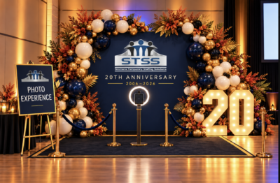 Custom STSS Balloon Backdrop